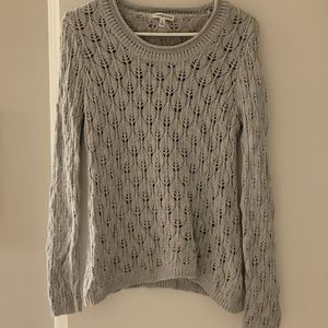 Scoop neck knit Grey sweater size small